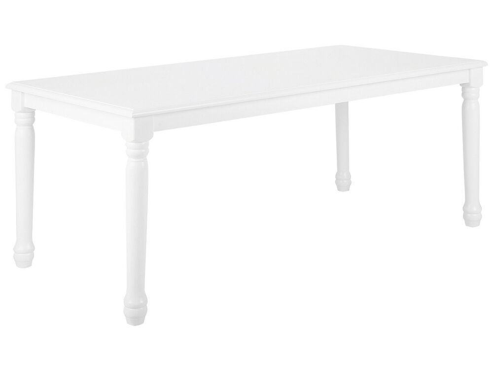 Beliani Jedálenský stôl 180 x 90 cm biely CARY